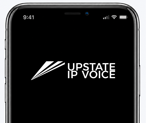 Upstate IP Voice mobile app on a smartphone