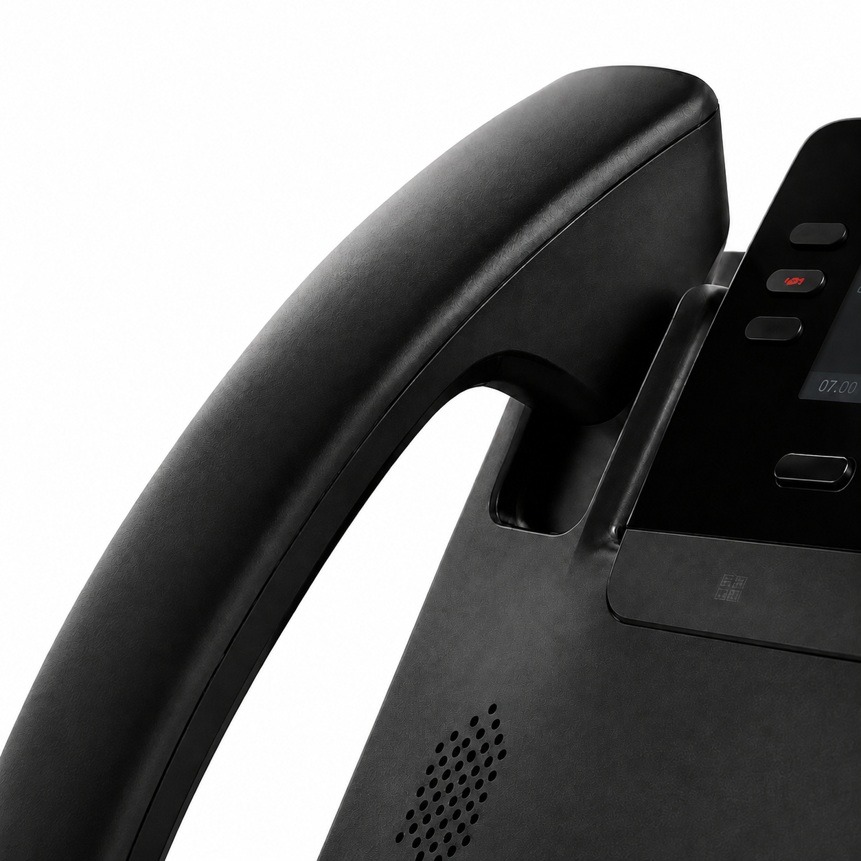 Black IP desk phone handset